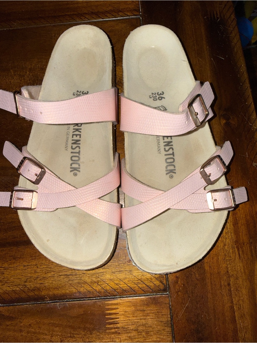 Birkenstock Light Pink Triple Strap Sandals